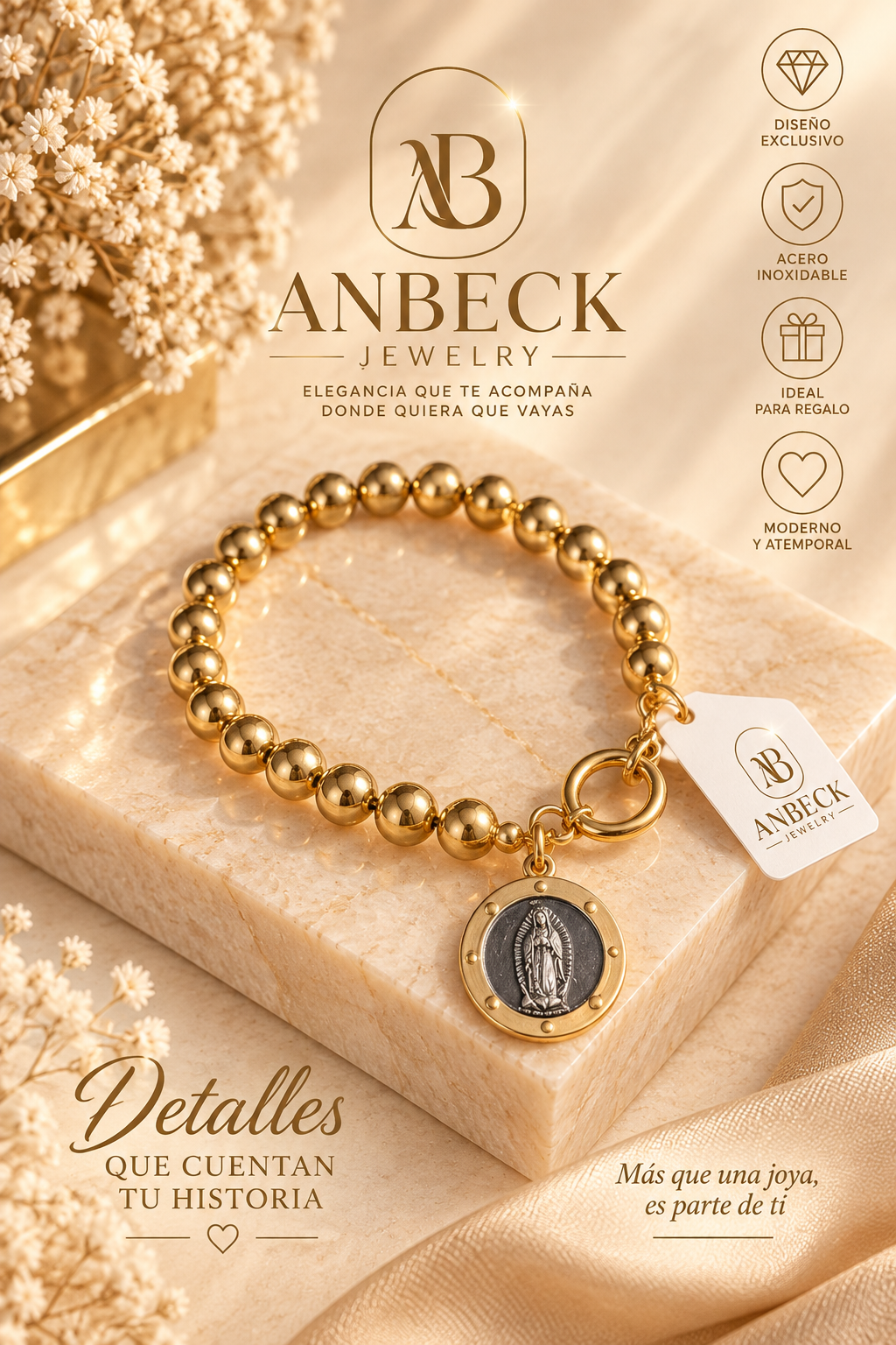 Pulsera Virgen de Guadalupe – Fe y Protección