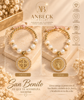 Pulsera San Benito con Perlas