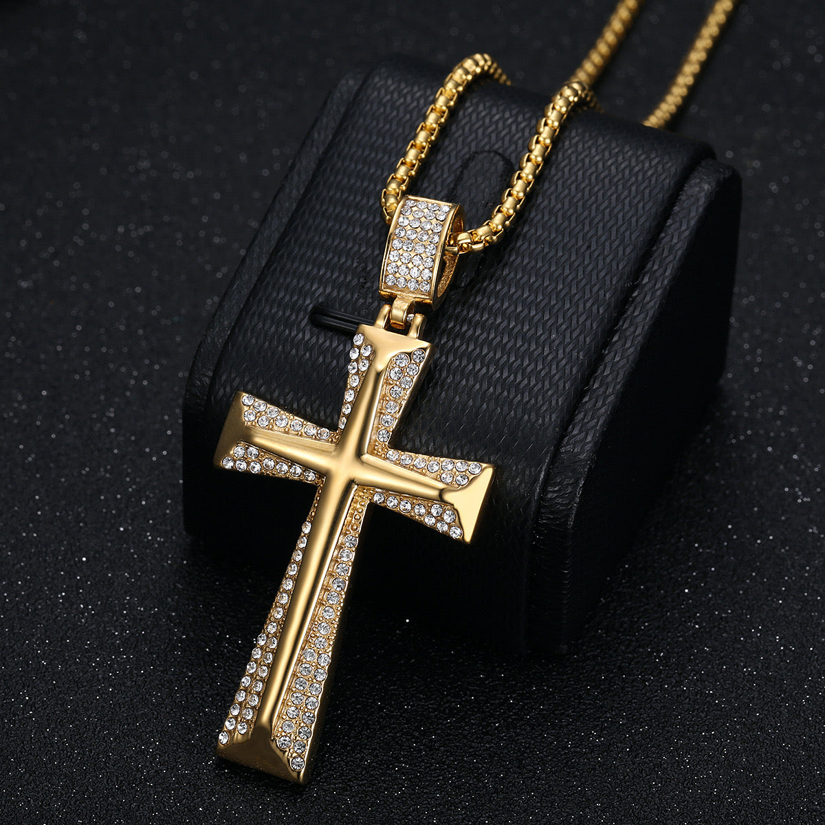 Titanium cross pendant
