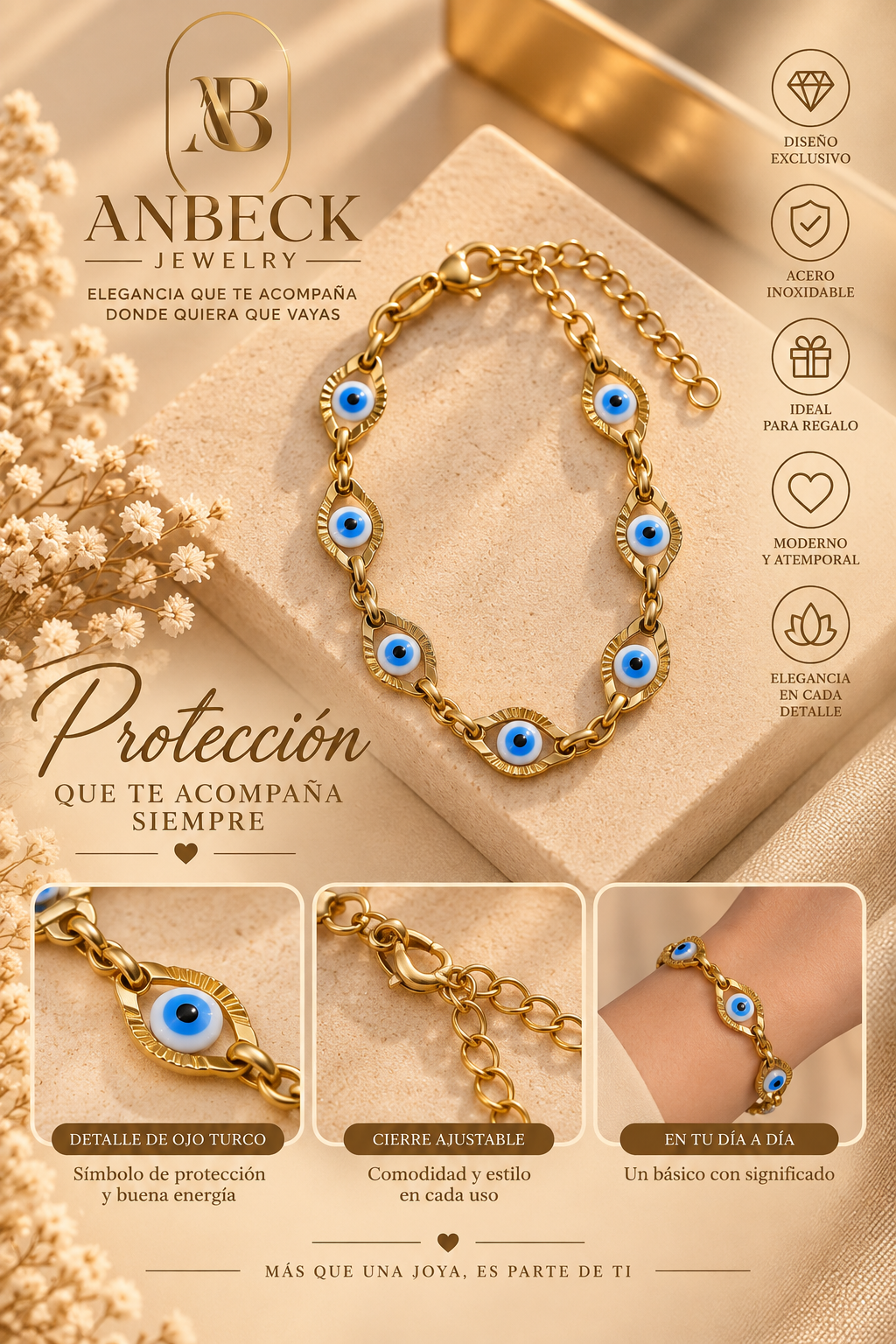 Pulsera Ojo Turco – Protección y Estilo