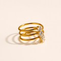 Anillo zircon 6 capas