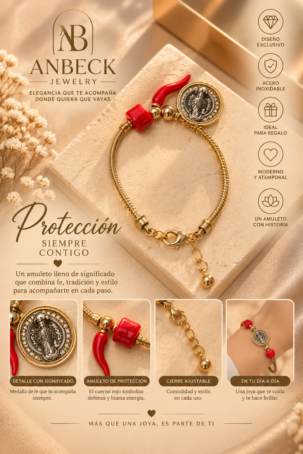 Pulsera de Protección – Fe & Buena Energía