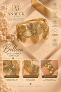 Pulsera Floral Dorada – Belleza que Florece