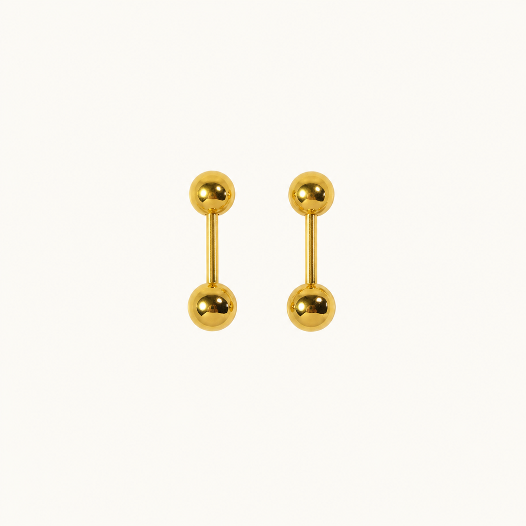 Pendientes perlas 18K