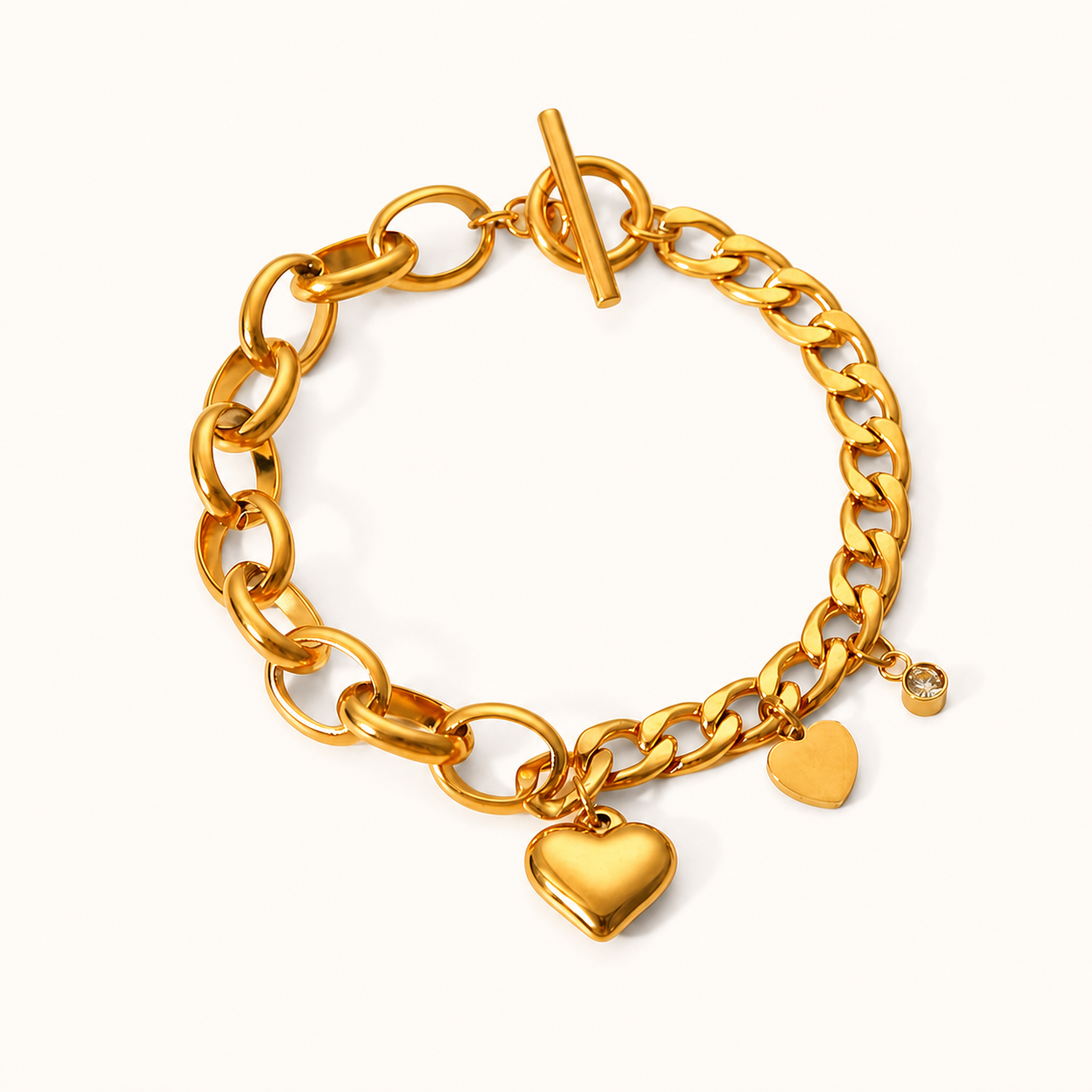 Pulsera con corazónes