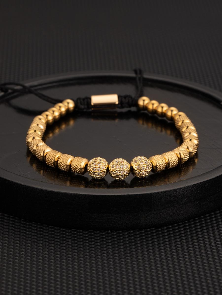 Pulsera retro chapado en oro 18k